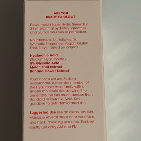 Flowermelon Serum, hyaluronic acid and hydrating fruit extracts. - Picture 2 of 3
